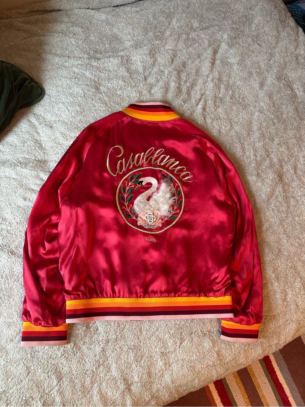 Casablanca Embroidered Souvenir Bomber Jacket